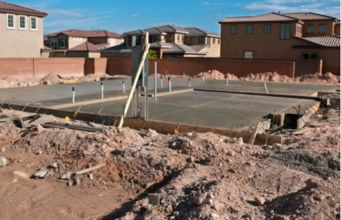Concrete foundation poured in Cheyenne WY