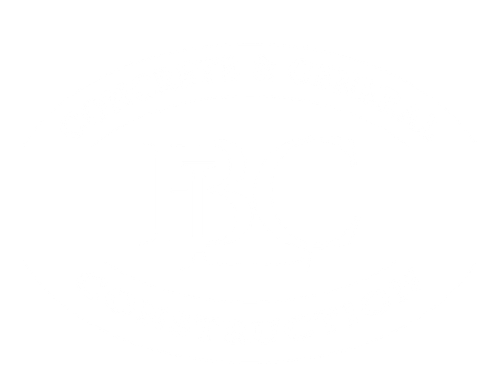 A white logo for BLC Concrete Construction