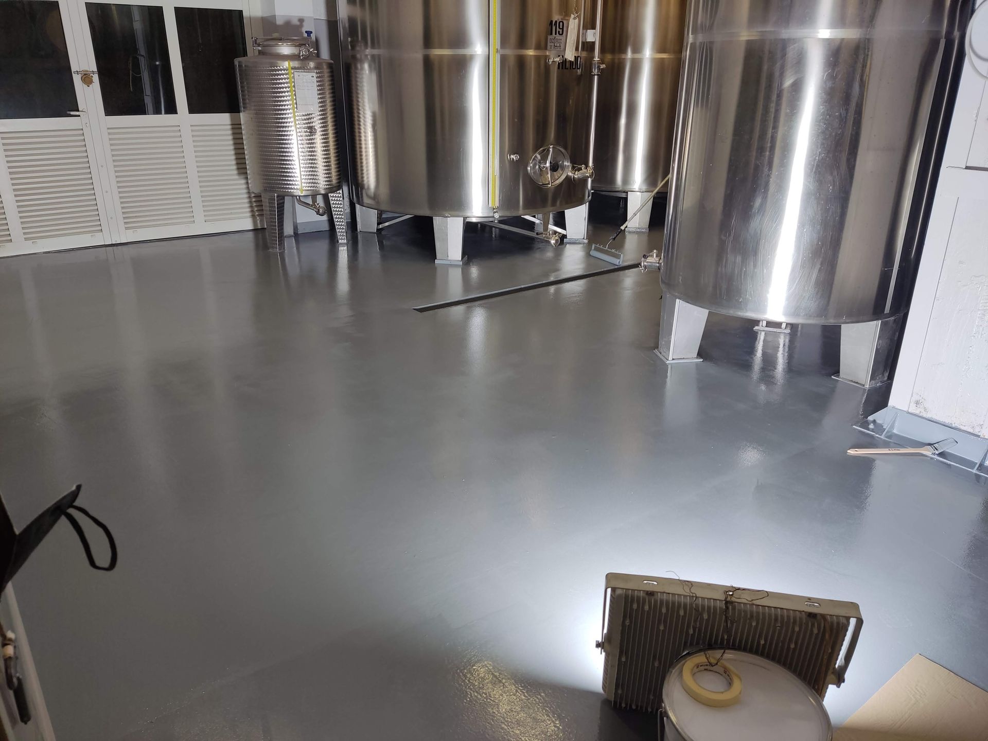 pavimento in resina distilleria