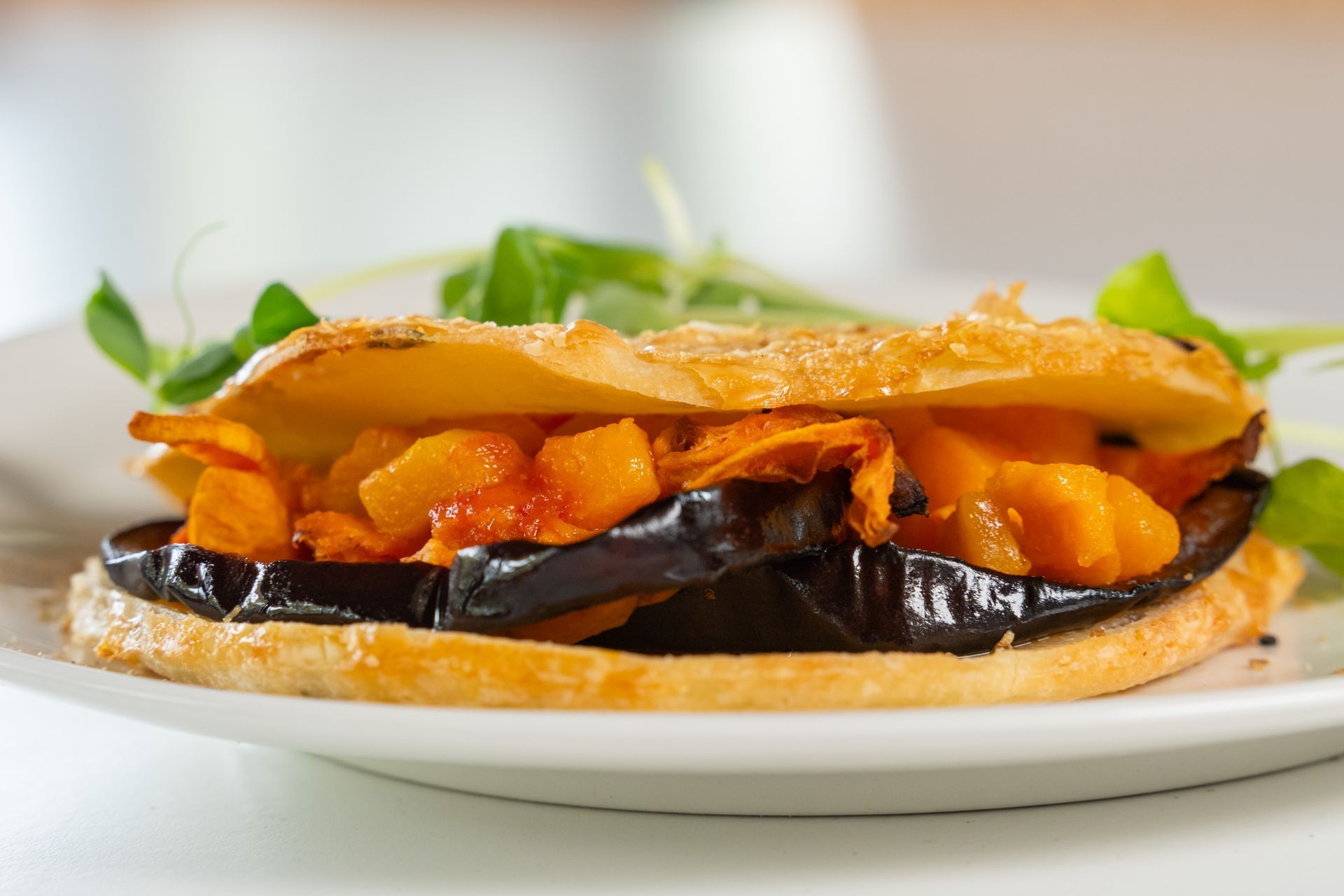 Burgure on a plate— My Rainbow Bakery, Cafe & Catering in Cannonvale, QLD