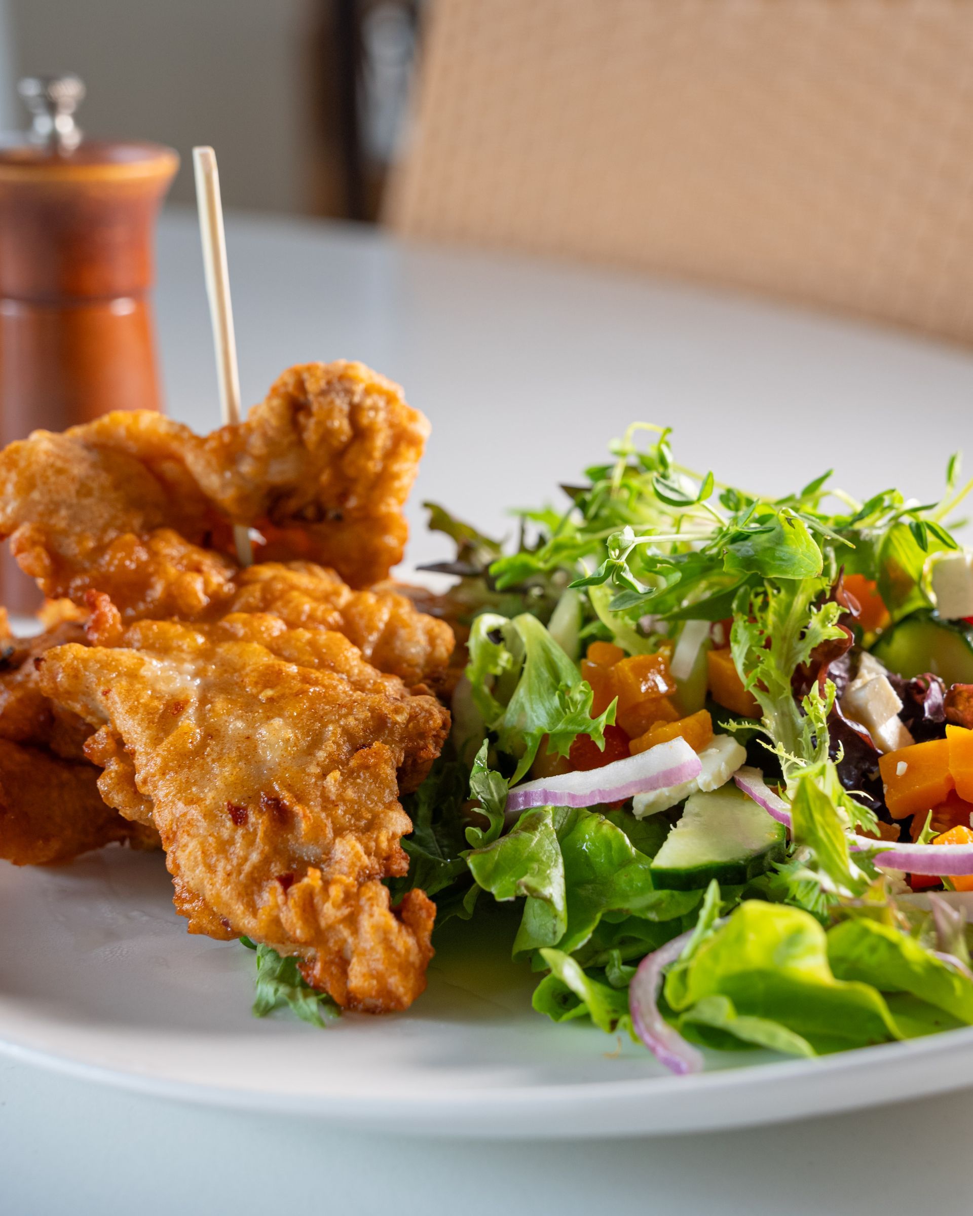 A Close Up of a Chicken on a Plate — My Rainbow Bakery, Cafe & Catering in Cannonvale, QLD