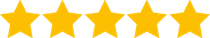 A row of yellow stars on a white background.