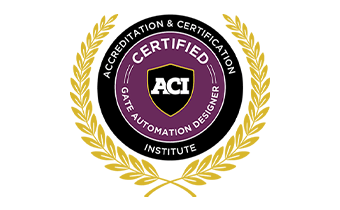 The logo for the aci gate automation designer institute