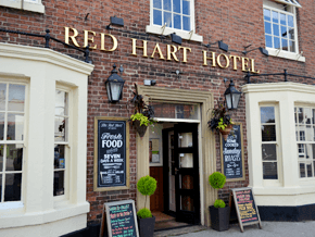 Traditional food - New Worksop, Nottinghamshire. - The Red Hart - Facade