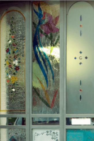 Vetrata di arredamento