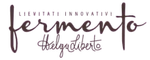 Il logo di un'azienda chiamata Fermento è su uno sfondo rosa.