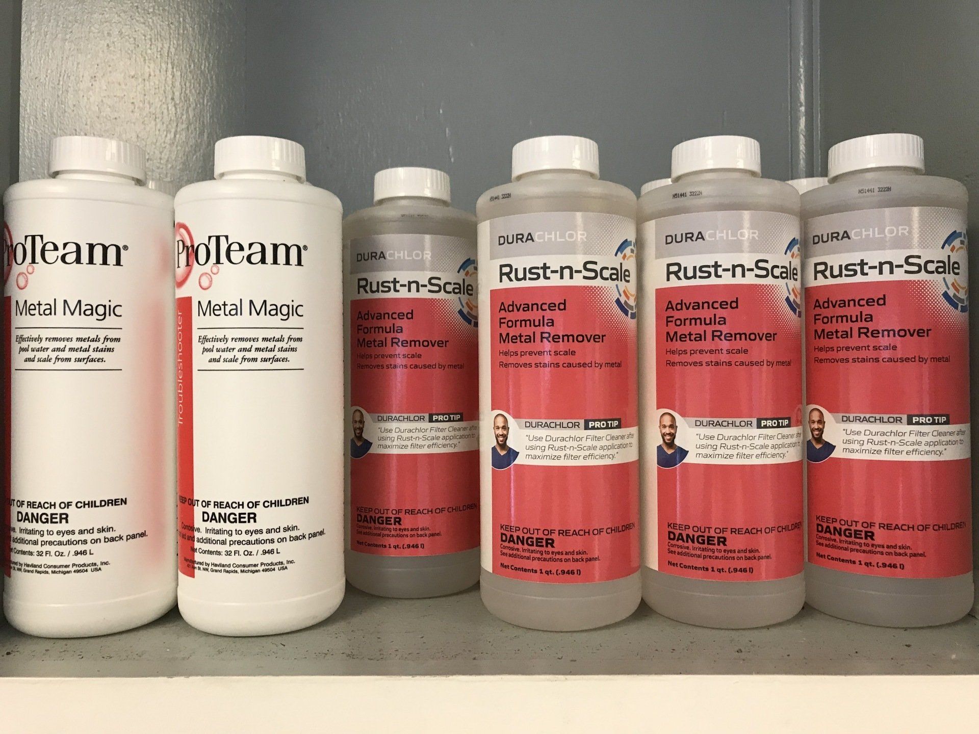 ProTeam Metal Magic and Durachlor Metal Remover — Ypsilanti, MI — Town & Country Pools, Inc.