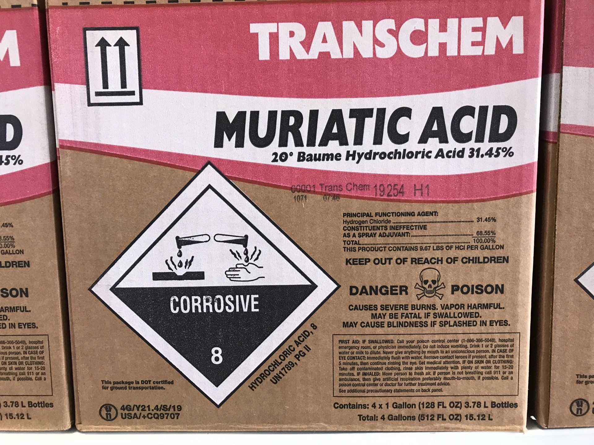 Transchem Muriatic Acid — Ypsilanti, MI — Town & Country Pools, Inc.