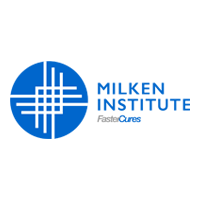 The logo for the milken institute fastercures