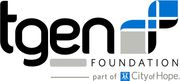 Logo of TGen Foundation, with a black