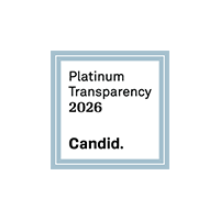 A Candid Platinum Transparency 2026 seal, featuring text inside a blue-bordered white square.