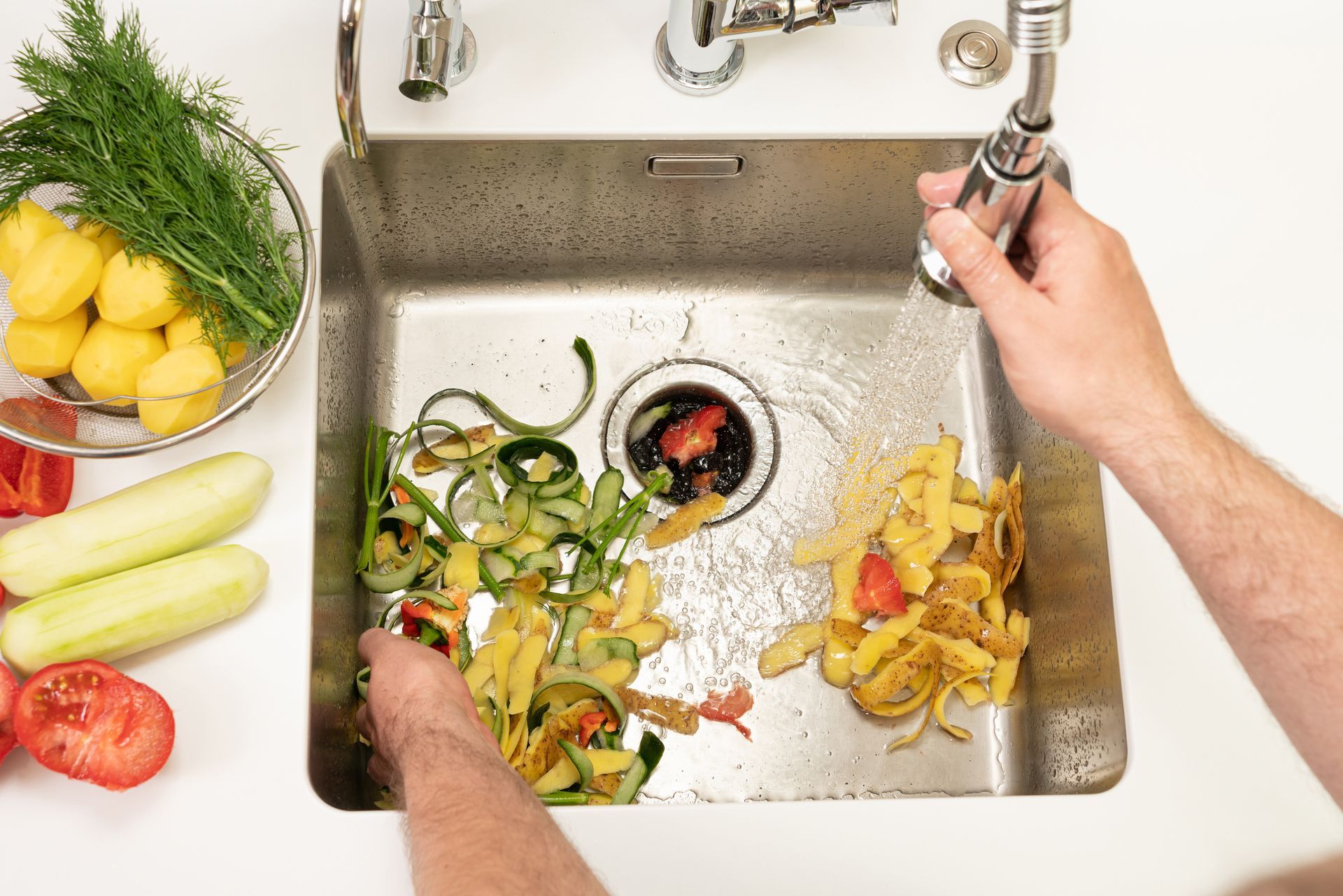 cleaning out your garbage disposal