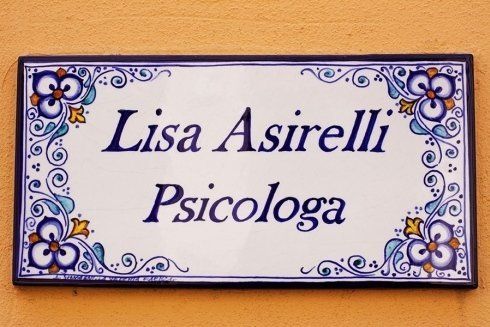 targa Lisa Asirelli Psicologa