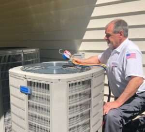 AAA Professional performing a furnace check