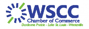 WSCC Chamber of Commerce logo with blue and green text and sunburst icon