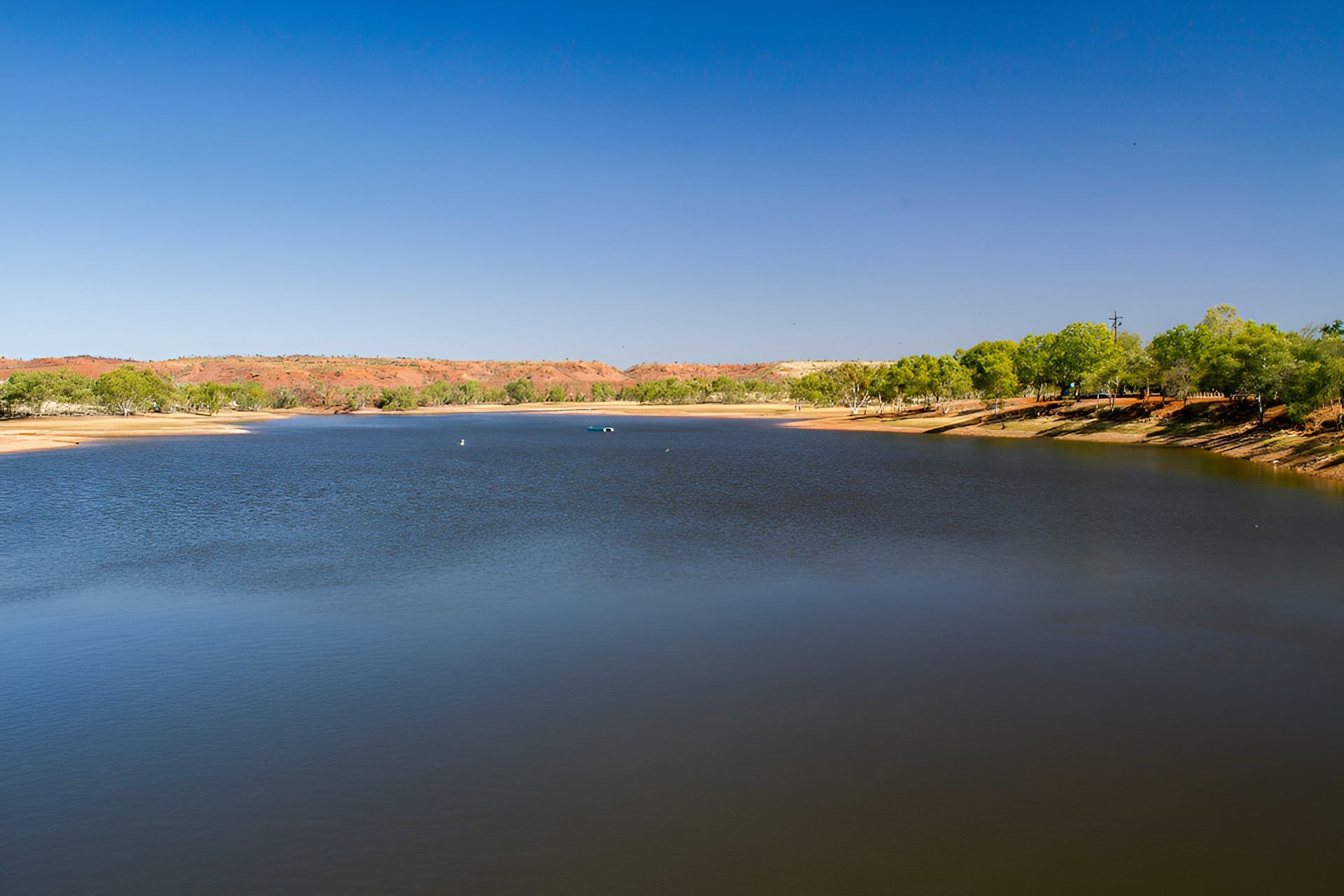 Calm Lake Under a Clear Blue Sky — R & R Relaxation and Remedial In Northern Rivers, NSW