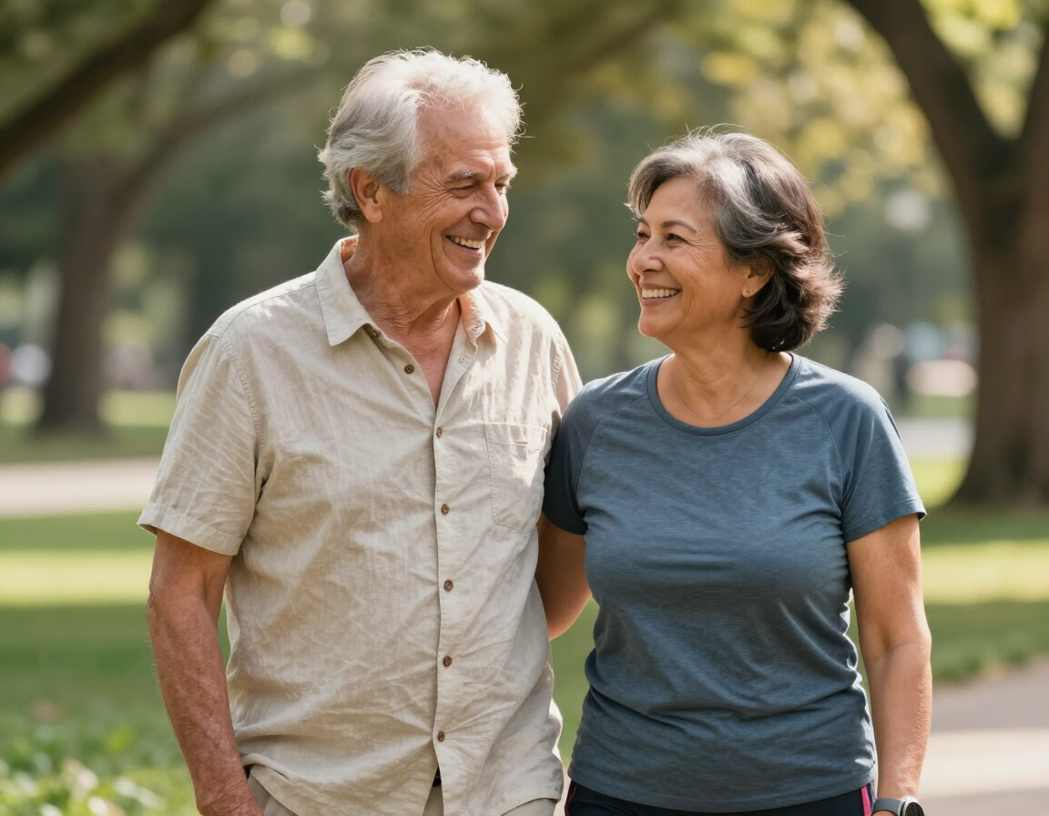 Active adults 65 and older enjoying retirement