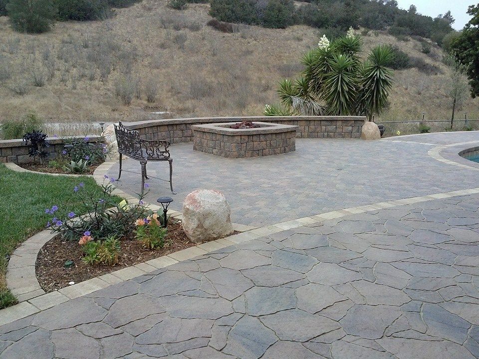 Multi-level retaining walls built for structure and style in Mt. Helix