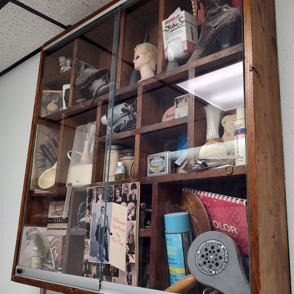 Cabinet with A Lot of Things — Largo, FL — Susan's Curls & Creations