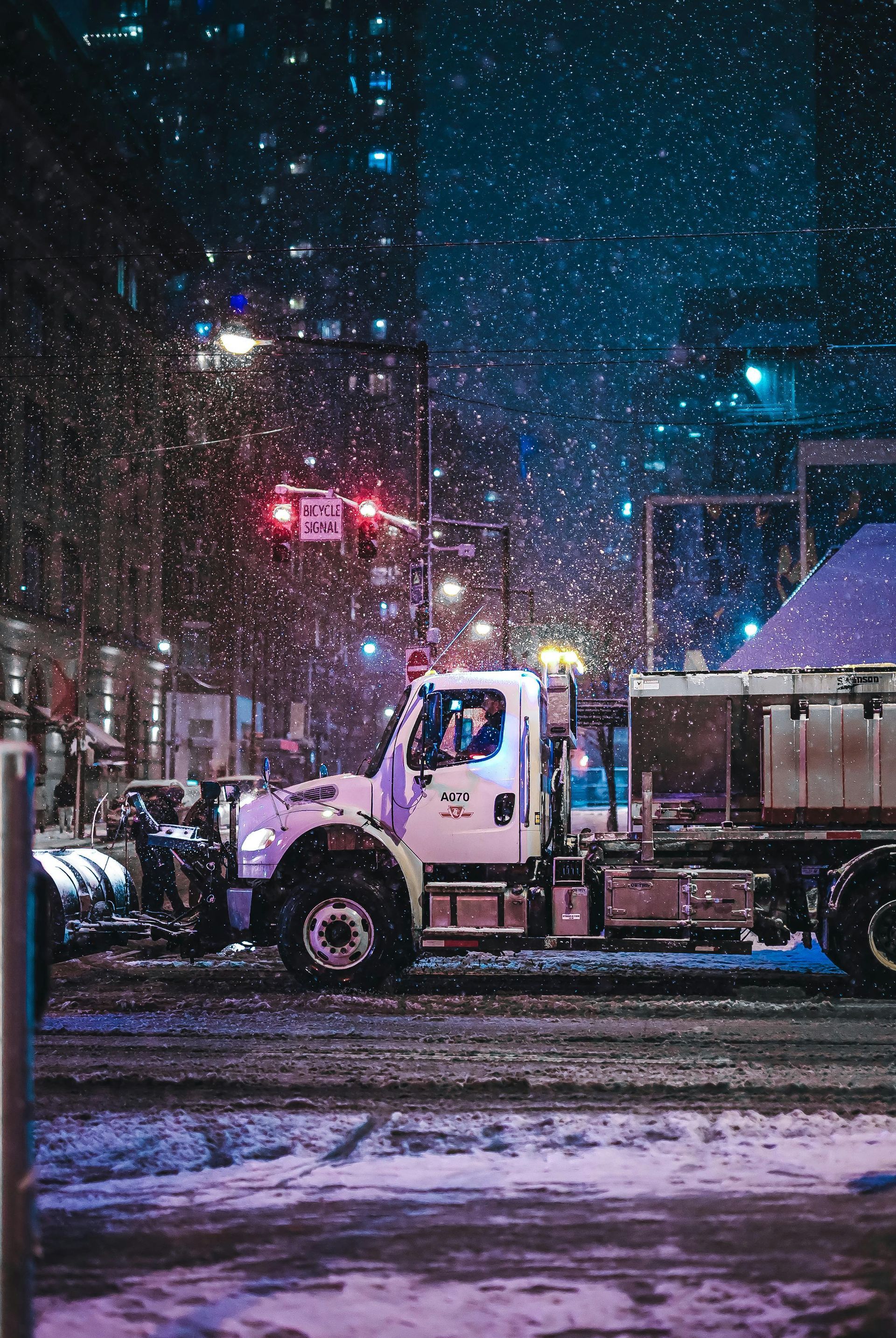 Commercial Roof Snow Storm