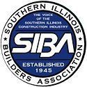 The logo for the southern illinois builders association was established in 1945.