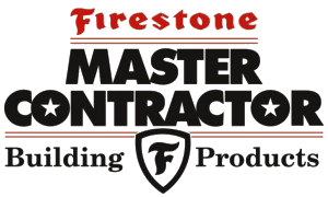 The logo for firestone master contractor building products