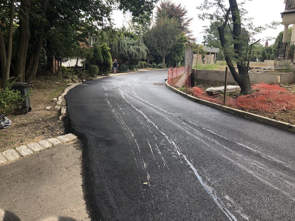 A road with a lot of trees on the side of it