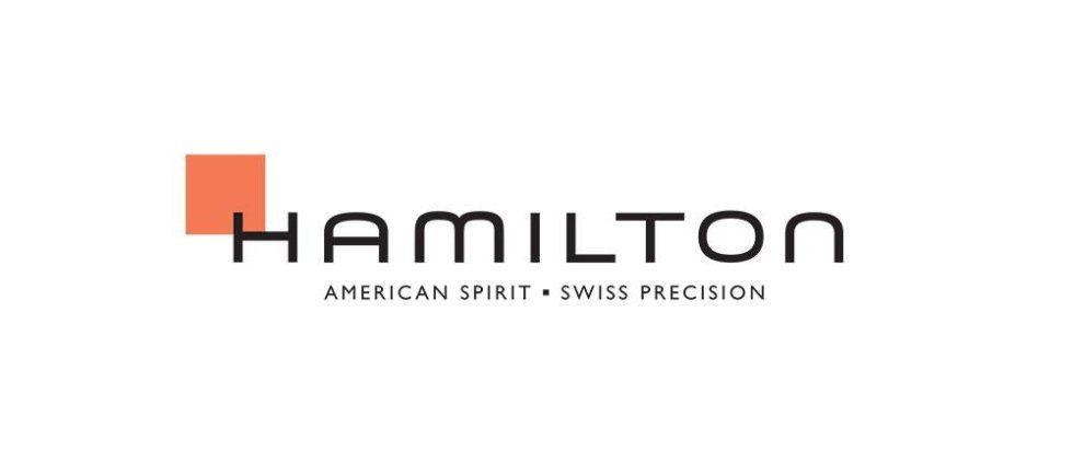 Il logo per hamilton american spirit swiss precision