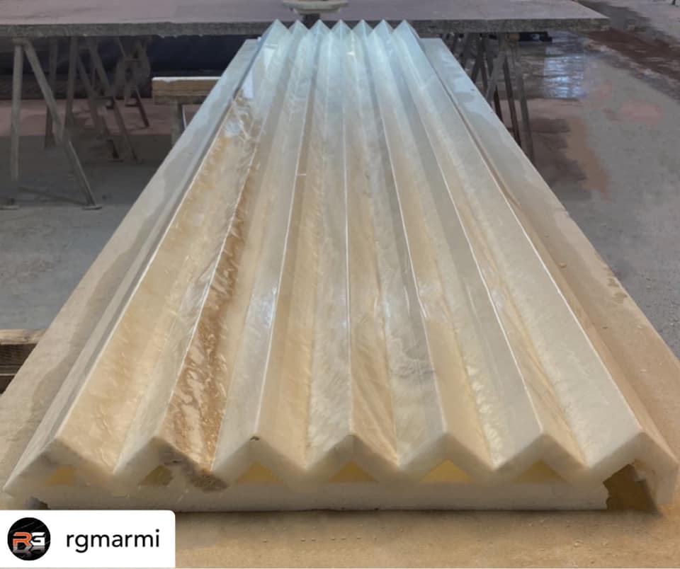 Rivestimento pareti in onice ivory