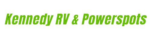 Kennedy RV & Powerspots logo in green text.