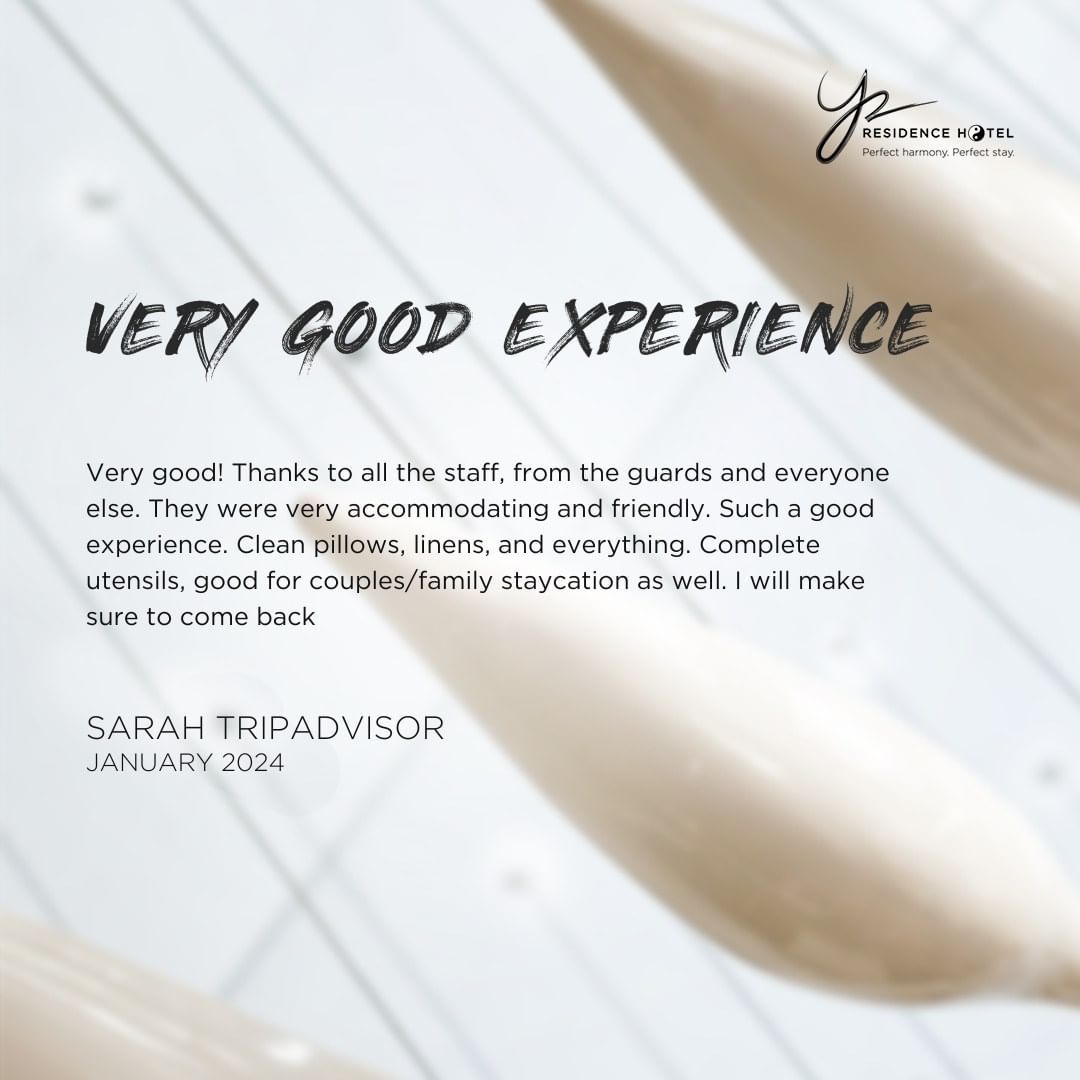 A very good experience shared by a guest of Y2 Hotel