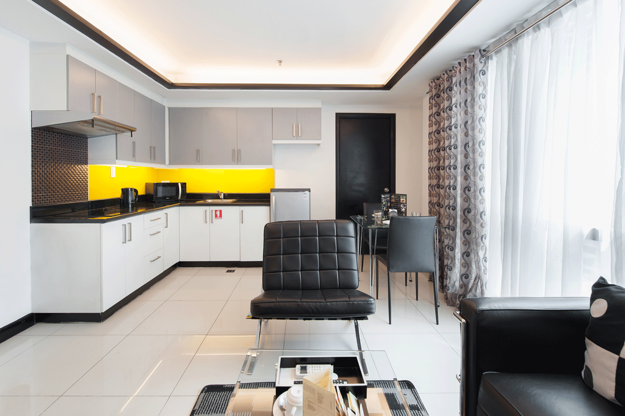 Kitchen amenities for your stay at 
 Y2 Hotel