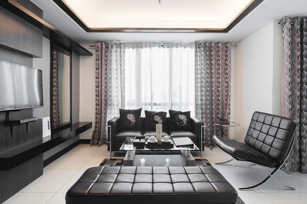 Spacious living room for family staycation Makati