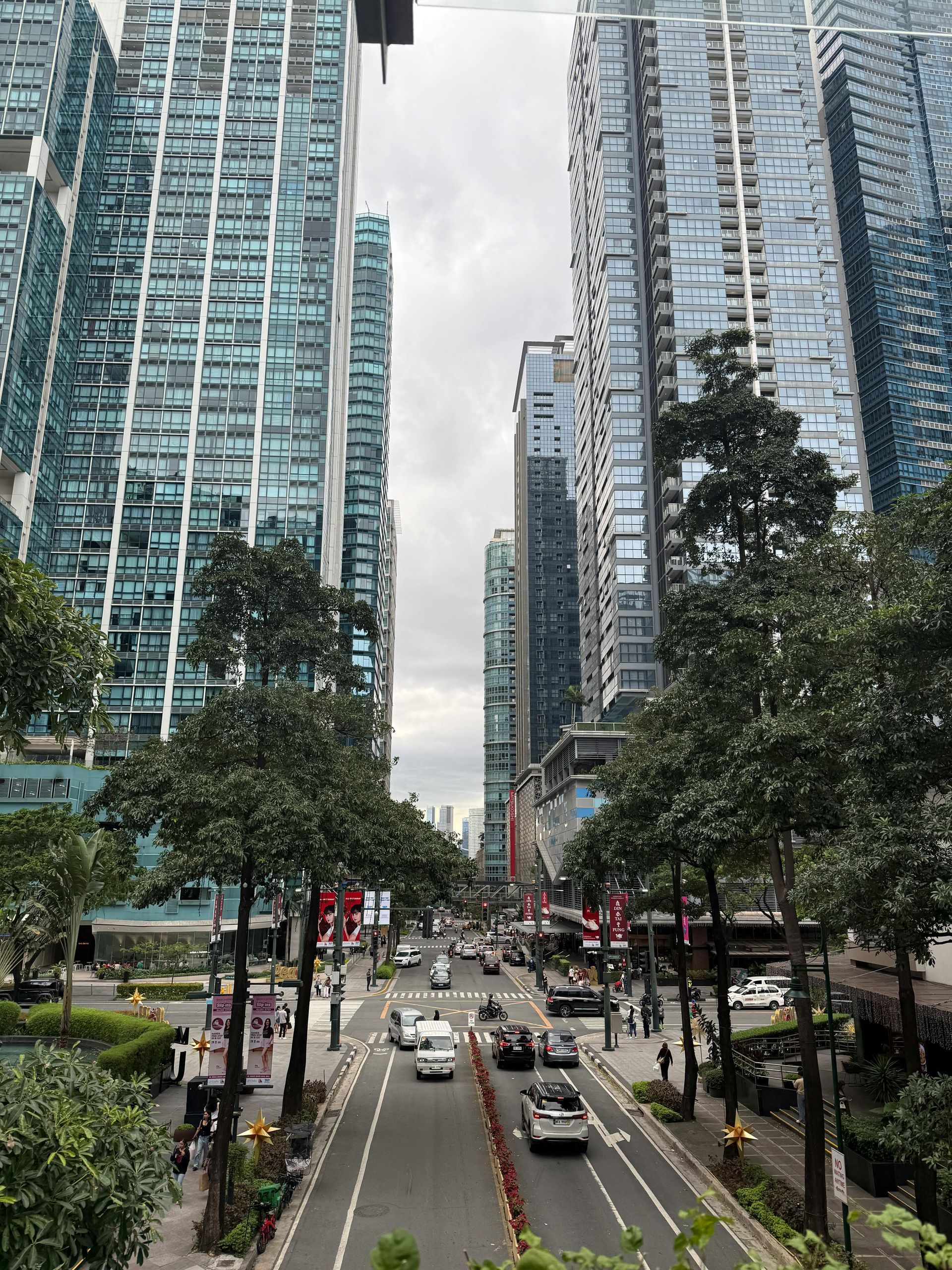 Daytime view of a main road in Makati near Y2 Residence Hotel, Poblacion