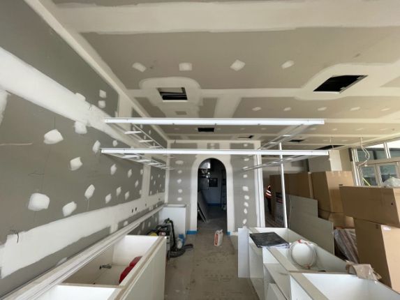 A Room With a Ceiling That Has Paint Lines —  SCF Industries Pty Ltd in Albion Park Rail, NSW