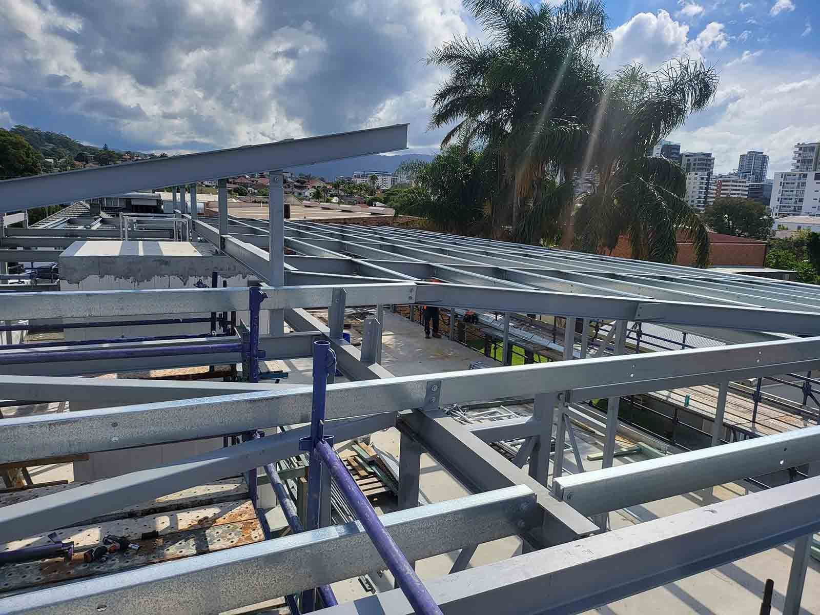 A Large Metal Structure is Being Built on Top of a Building —  SCF Industries Pty Ltd in Albion Park Rail, NSW