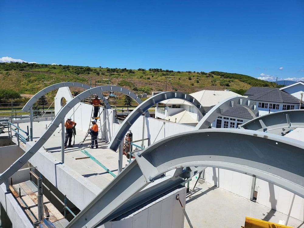 A Group of People Are Working on a Large Metal Structure —  SCF Industries Pty Ltd in Albion Park Rail, NSW