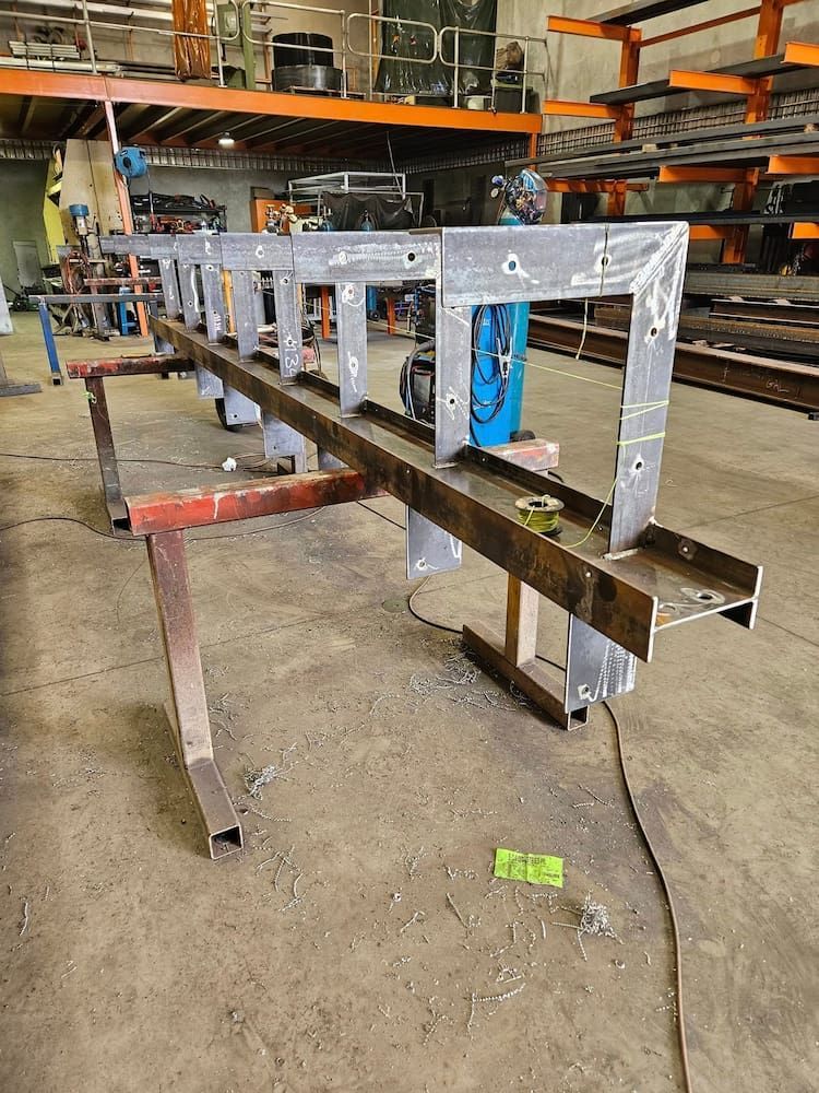 A Metal Structure is Being Built in a Factory —  SCF Industries Pty Ltd in Shellharbour, NSW