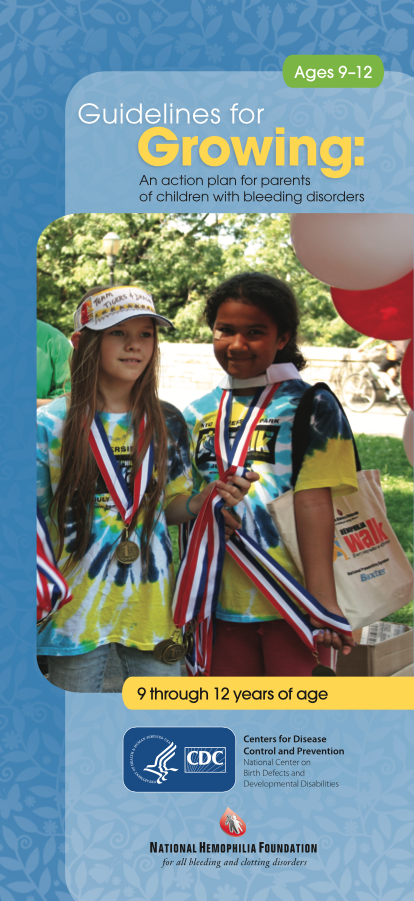 Bleeding Disorders brochure 9-12yrs