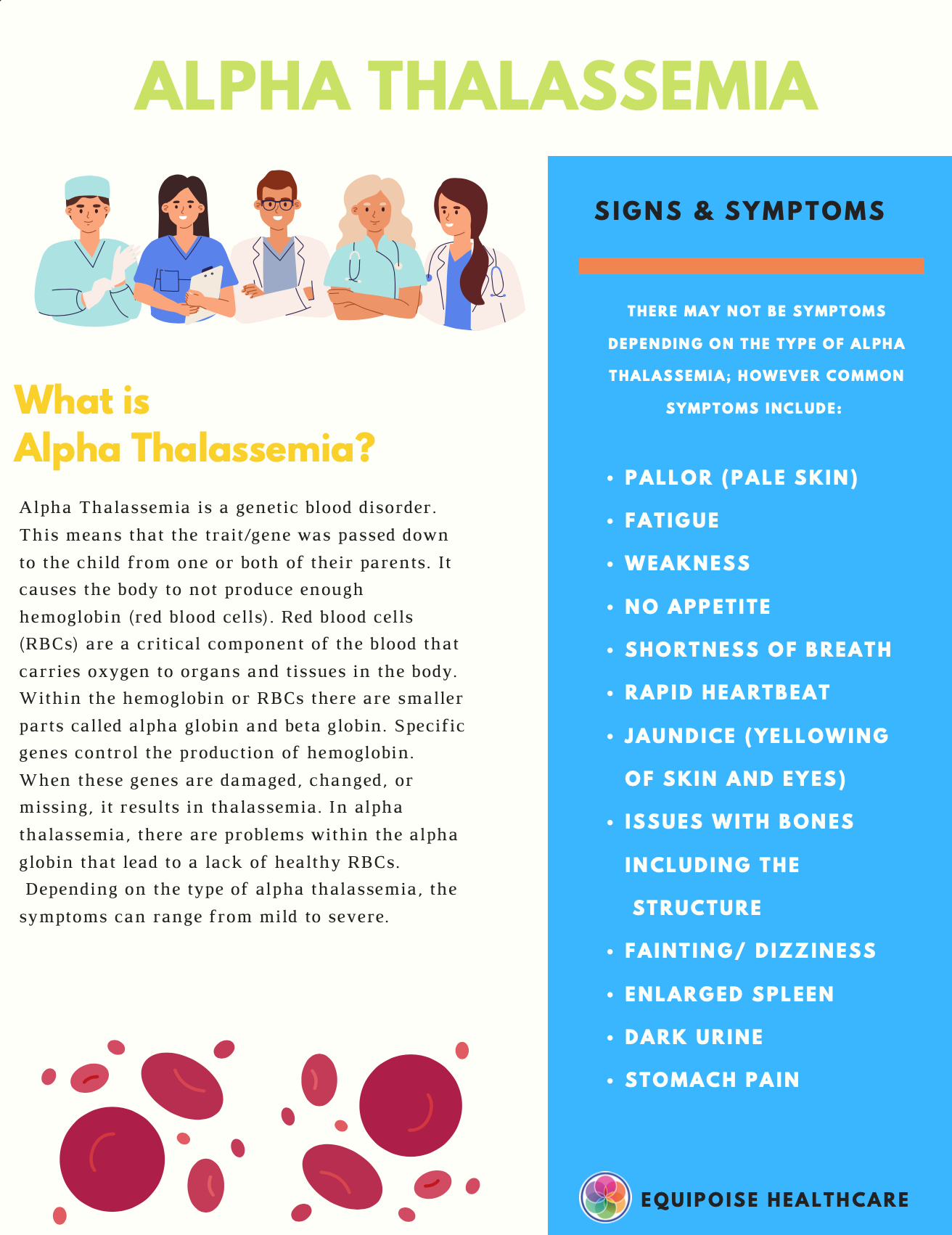 Alpha Thalessemia brochure