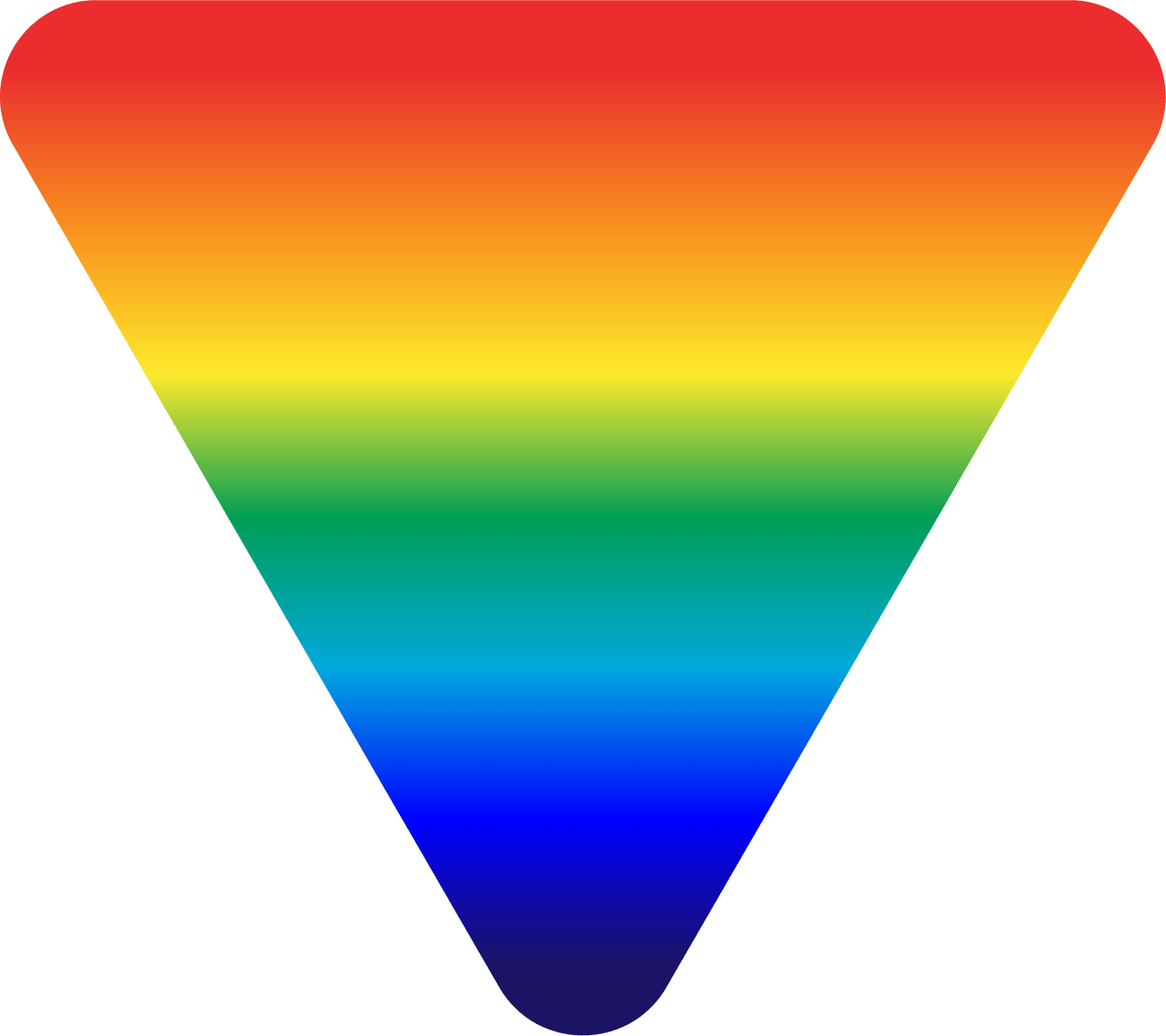 Rainbow triangle icon