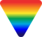 Rainbow triangle icon