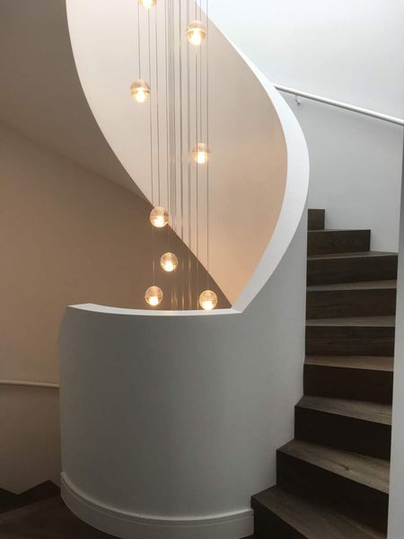 Close Up Curved Stairs with Lights | Sydney, Nsw | Stairways 4 Heaven