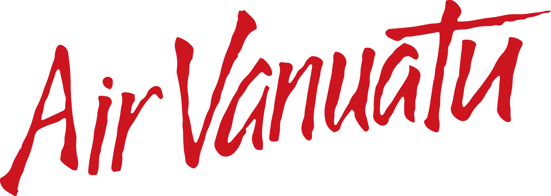 Air Vanuatu logo in red script.