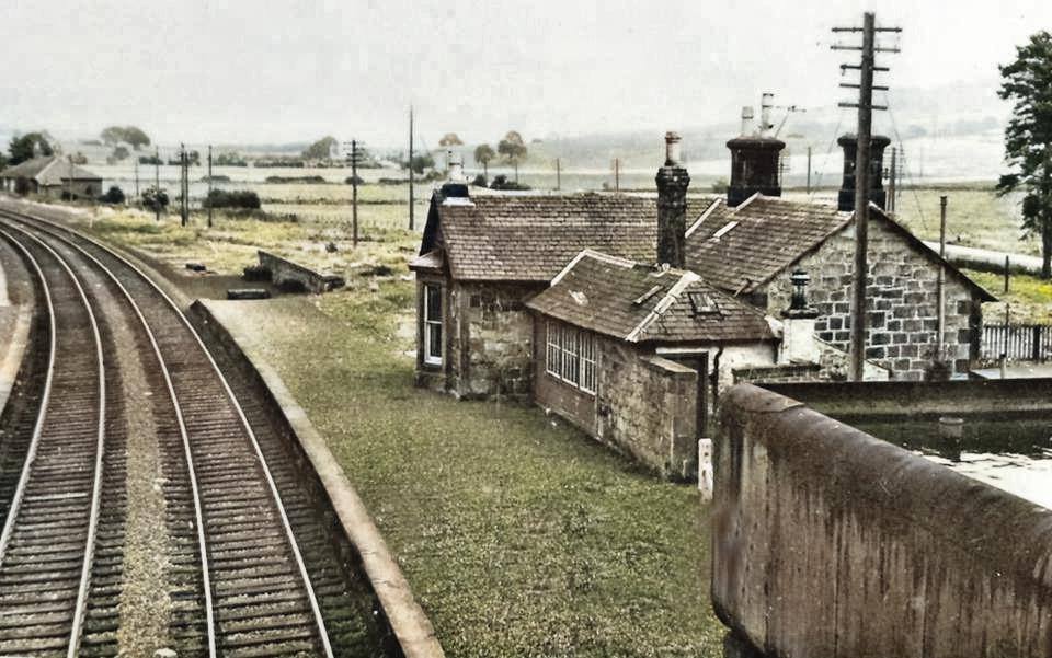 Kirkgunzeon Railway Station pictured after closure in 1965.