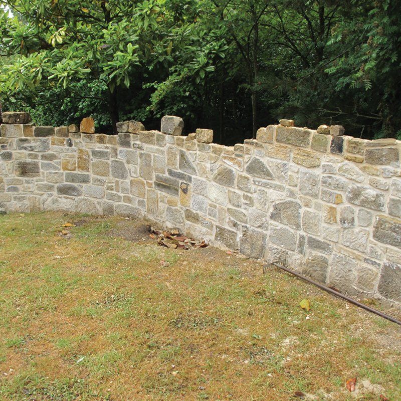 Stone Wall in Lime Mortar