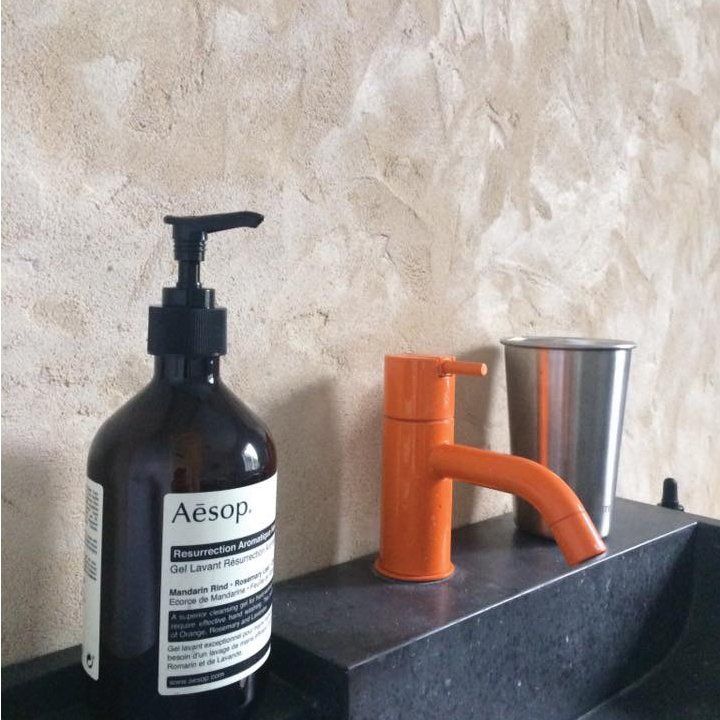 Textured lime render luxury bathroom