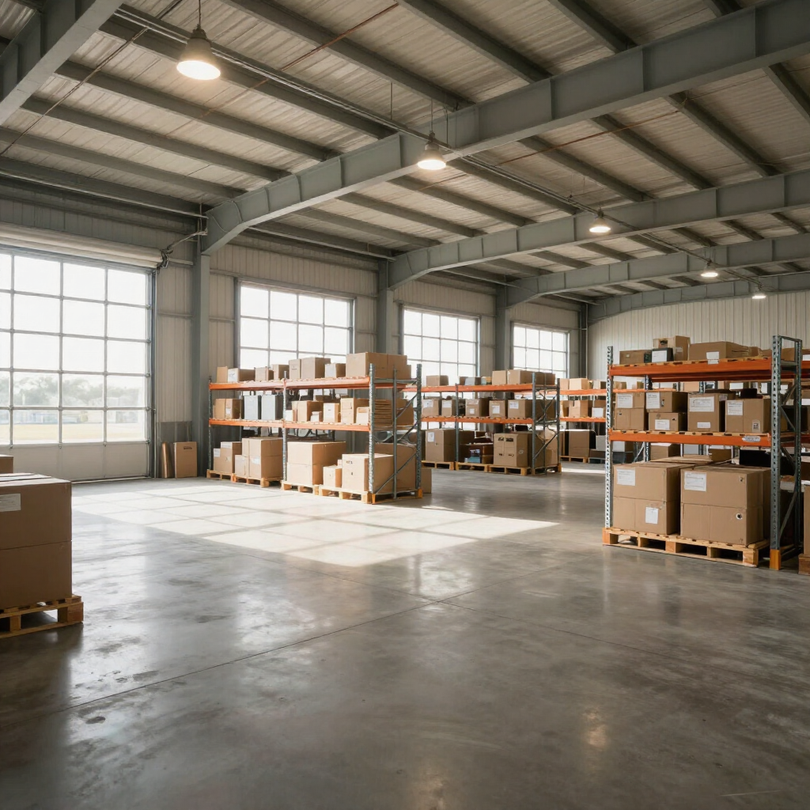 CLEANWURX commercial warehouse facility interior
