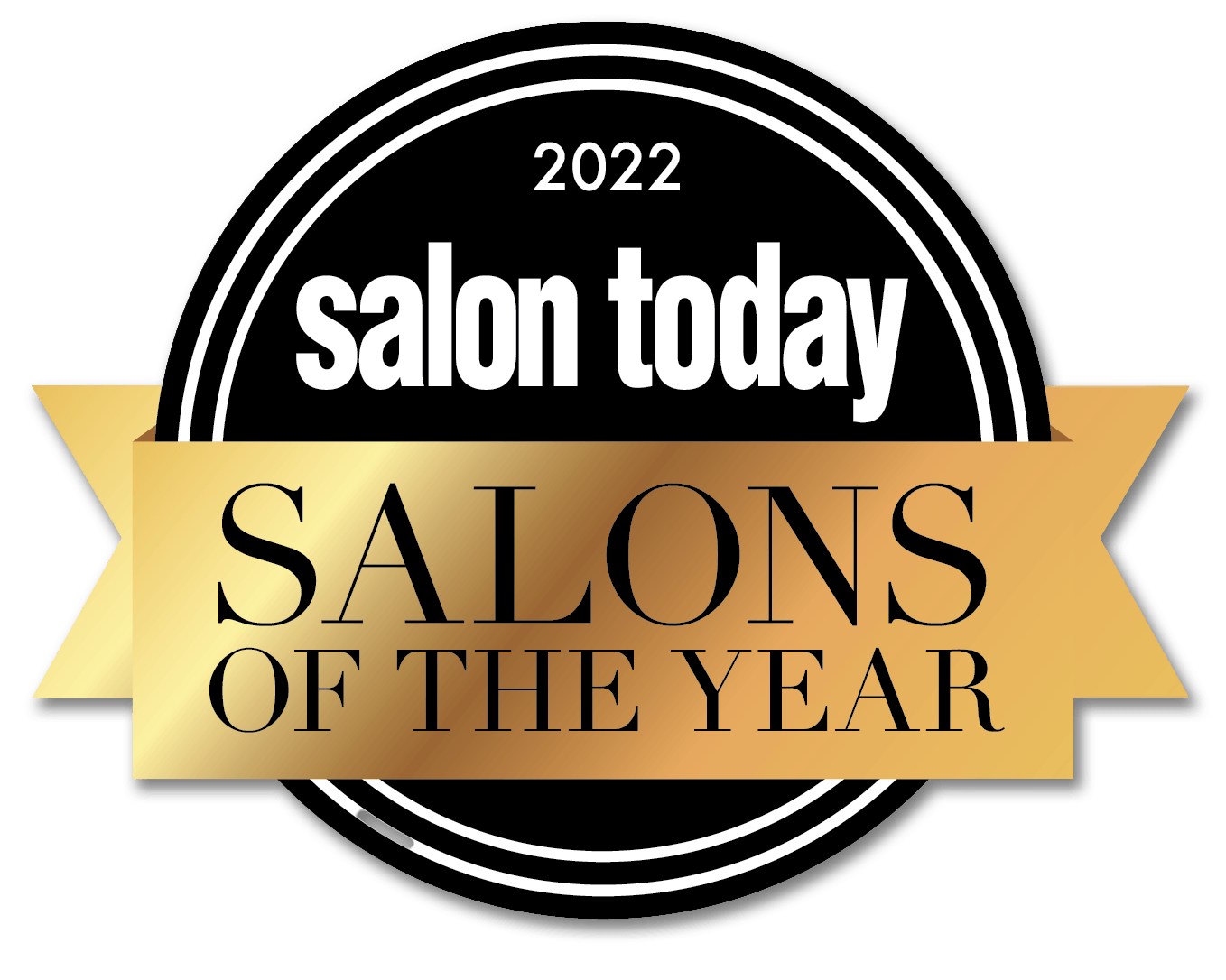 a logo for salon today salons of the year