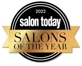 a logo for salon today salons of the year